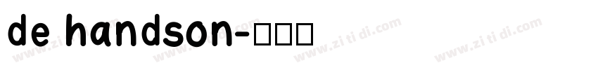 de handson字体转换